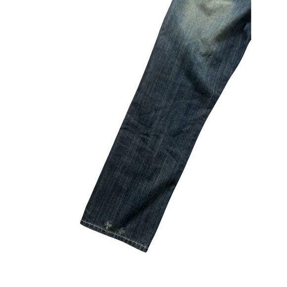 KENNETH COLE Dark Wash Distressed Straight Leg Jeans Size 36 X 30 - Picture 5 of 15